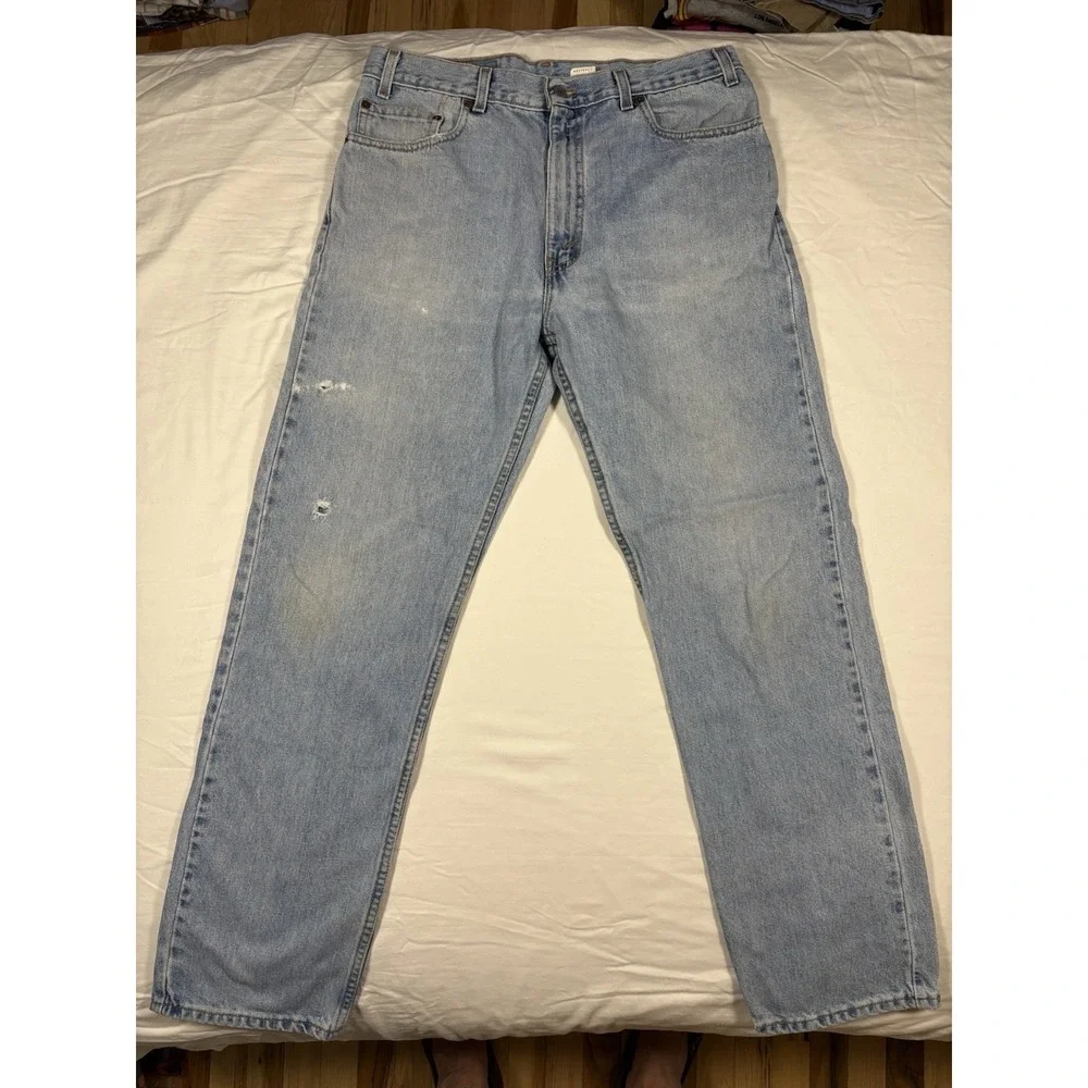 Vintage Levis 505 Jeans Men's 36x32 Denim Straight Leg Made USA 11/1990